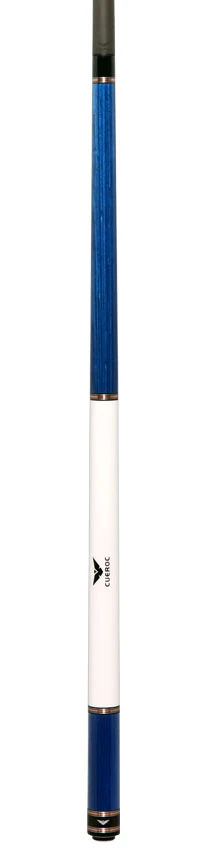 Cueroc Galaxy 4 Blue Stained Dymond Wood No Wrap Pool Cue with Carbon Fiber Shaft - Image 6