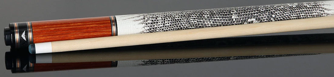 Cueroc Galaxy Dymond Tulipwood Pool Cue with Ring-Tailed Lizard Wrap - Image 3