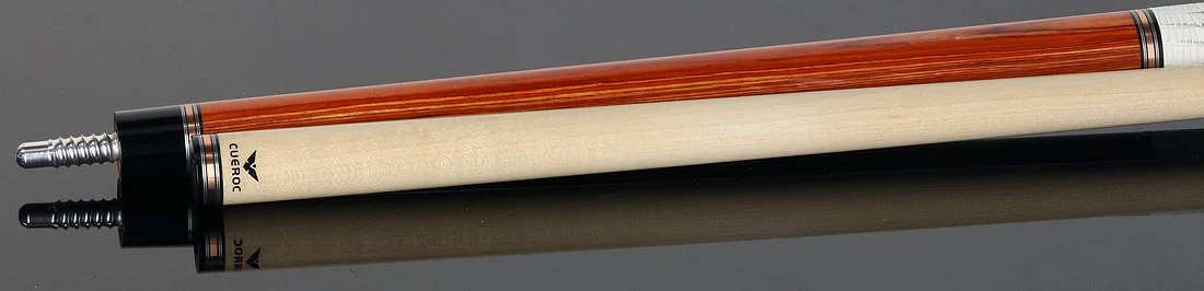 Cueroc Galaxy Dymond Tulipwood Pool Cue with Ring-Tailed Lizard Wrap - Image 4