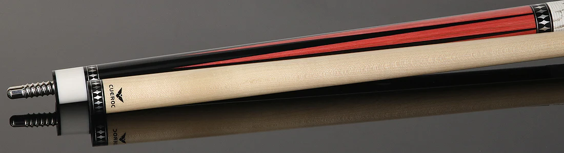 Cueroc Pterosaur 2 Ebony Dymondwood with Pink Dymondwood Points Pool Cue with Ring-Tailed Lizard Wrap - Image 4