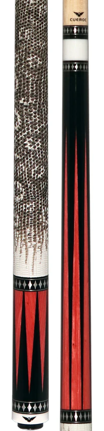 Cueroc Pterosaur 2 Ebony Dymondwood with Pink Dymondwood Points Pool Cue with Ring-Tailed Lizard Wrap - Image 5