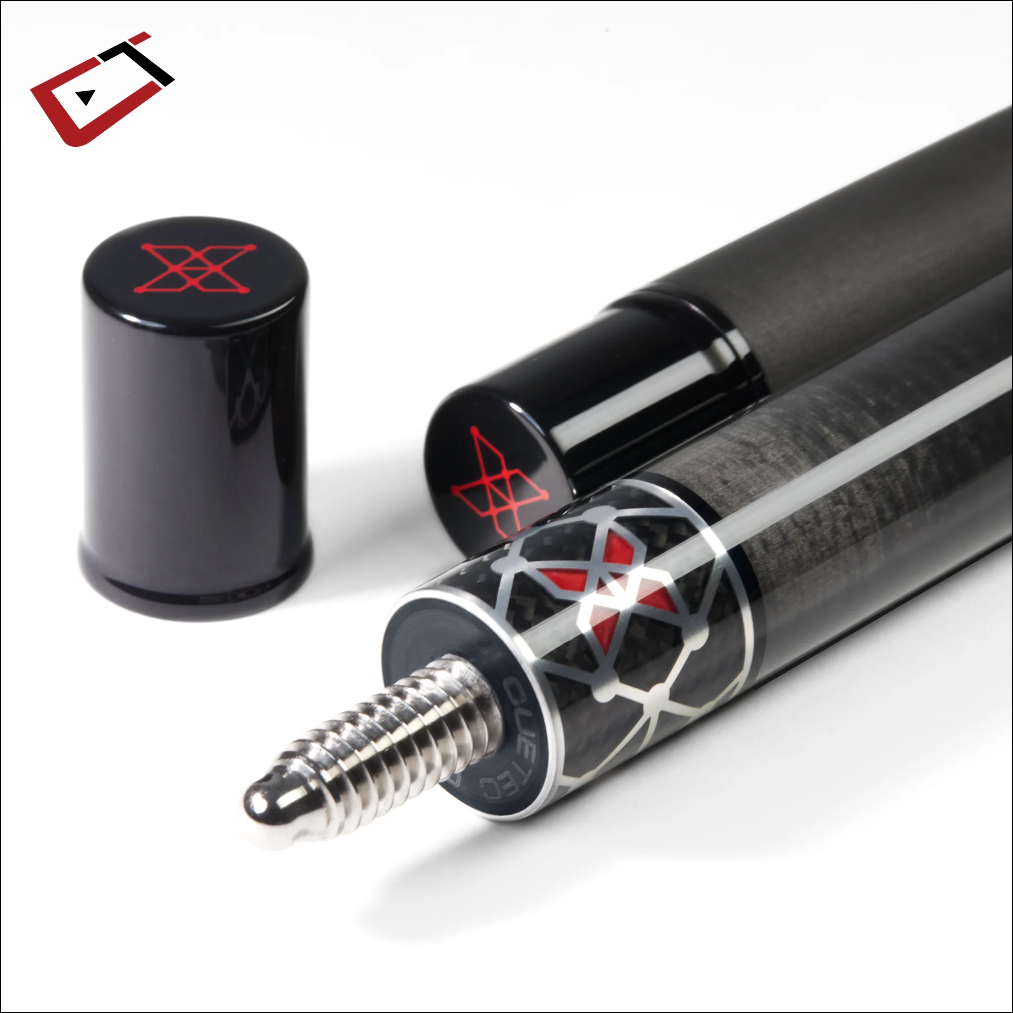Cuetec Cynergy X Raw Black with Black Poly Wrap Pool Cue - 95-120UPW - Image 4