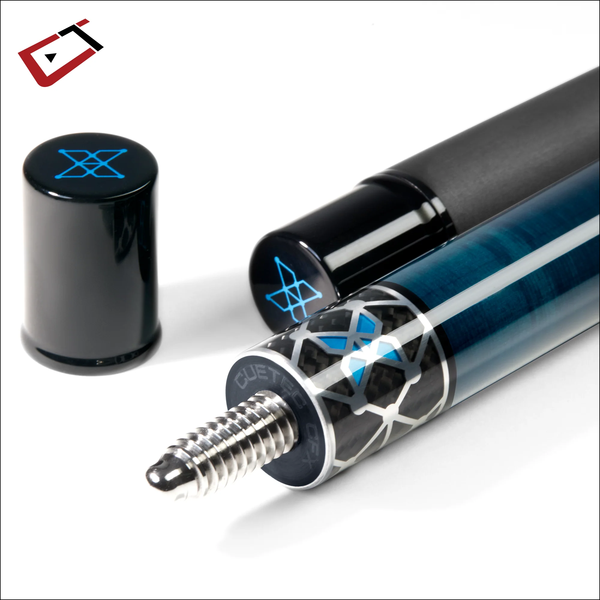 Cuetec Cynergy X Lagoon with Poly Wrap Pool Cue - 95-121U - Image 4