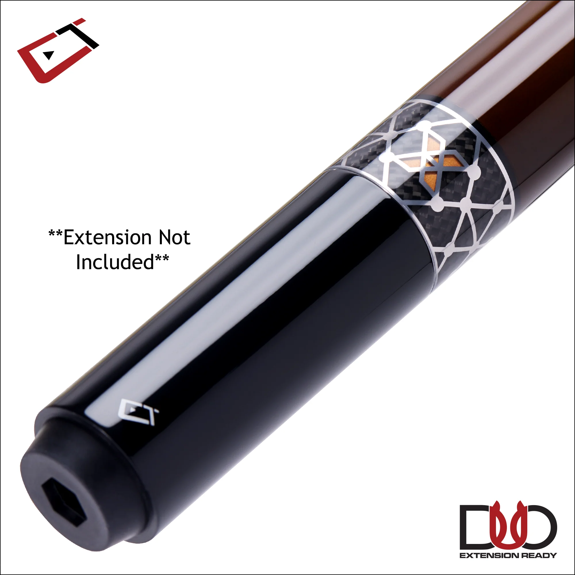 Cuetec Cynergy X Amber Black with Poly Wrap Pool Cue - 95-122UP - Image 2