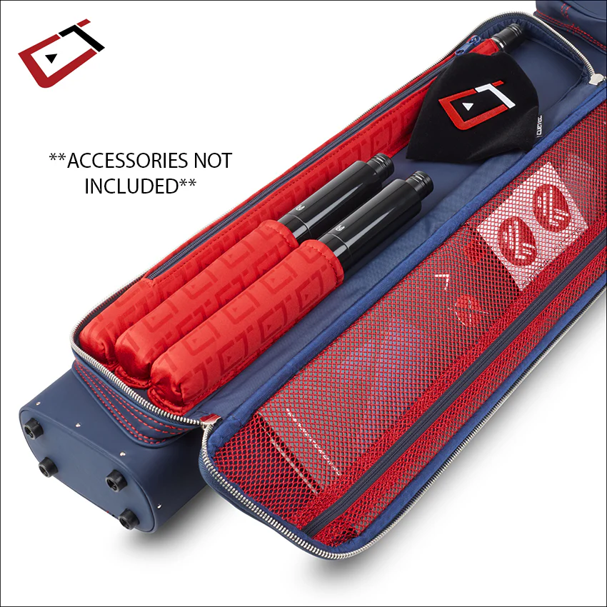 Cuetec Pro Line Navy 3x5 Hard Professional Pool Cue Case - 95-757N - Image 3