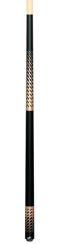 Dufferin Black and Gold Shadow Weave Wrapless Play Cue - Image 4