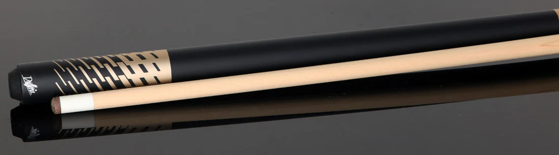 Dufferin Black and Gold Shadow Weave Wrapless Play Cue - Image 5