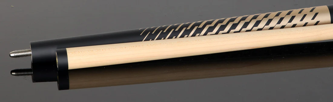 Dufferin Black and Gold Shadow Weave Wrapless Play Cue - Image 6