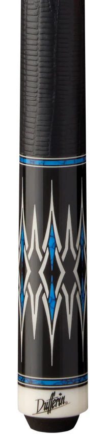 Dufferin Blue Ridge Pool Cue with Lizard Embossed Leather Wrap - Image 2