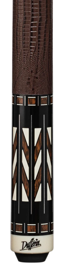 Dufferin Brown and Black with Leather Wrap Play Cue - D-SE52 - Image 2