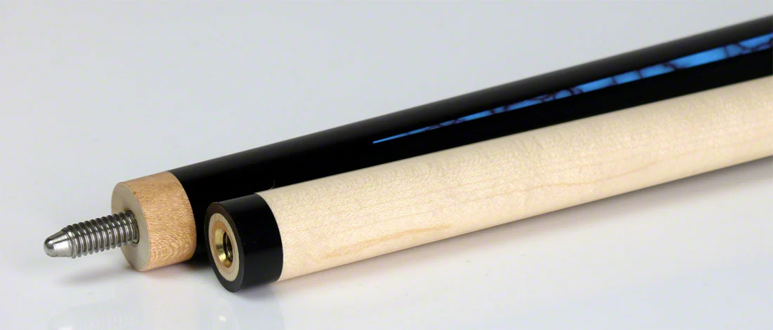 Dufferin Black With 6 Point Turquoise Graphic Graphic Pool Cue - D546 - Image 4