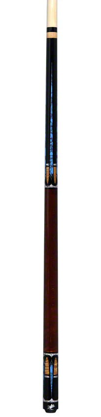 Dufferin Black With 6 Point Turquoise Graphic Graphic Pool Cue - D546 - Image 6