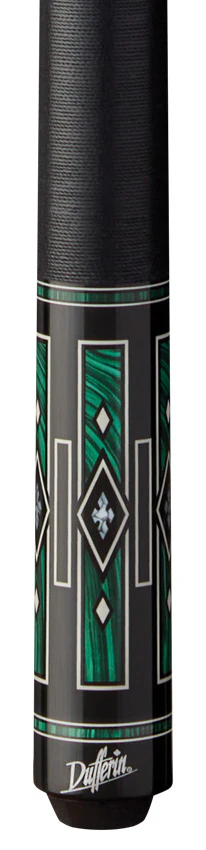 Dufferin Emerald Night Pool Cue with Linen Wrap - Image 2