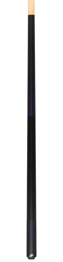 Dufferin Matte Black with Purple Triangle Design Wrapless Graphic Pool Cue - D349 - Image 6