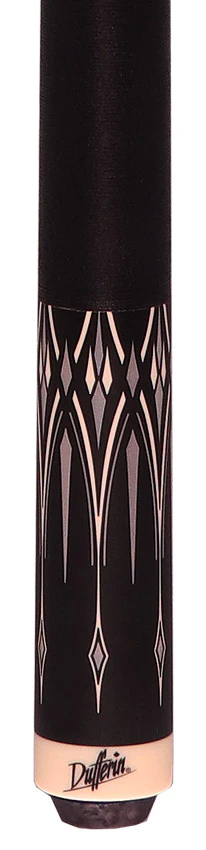 Dufferin Onyx Silver Play Cue with Linen Wrap - Image 2