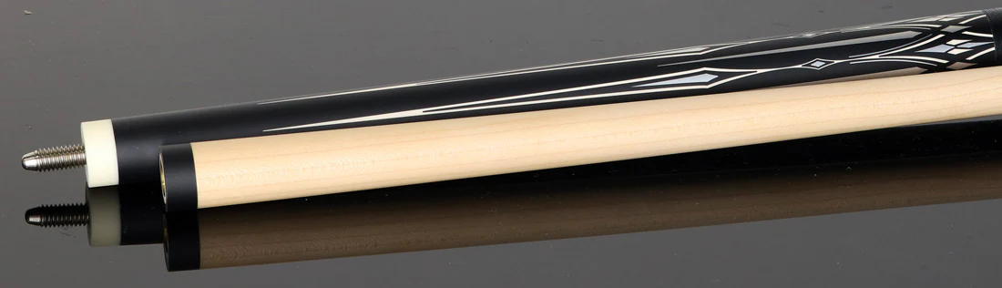 Dufferin Onyx Silver Play Cue with Linen Wrap - Image 4