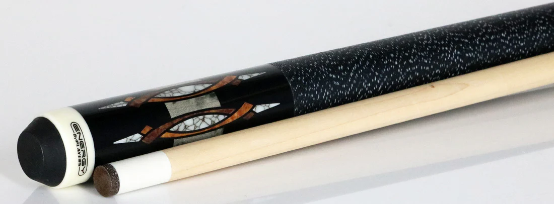 Players Energy Series Grey Stain with Black Points Graphic Pool Cue - HC18 - Image 3