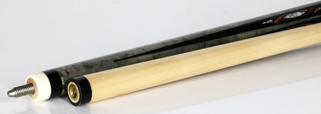 Players Energy Series Grey Stain with Black Points Graphic Pool Cue - HC18 - Image 4