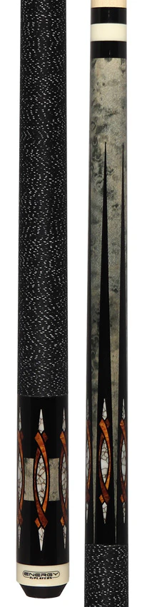 Players Energy Series Grey Stain with Black Points Graphic Pool Cue - HC18 - Image 5