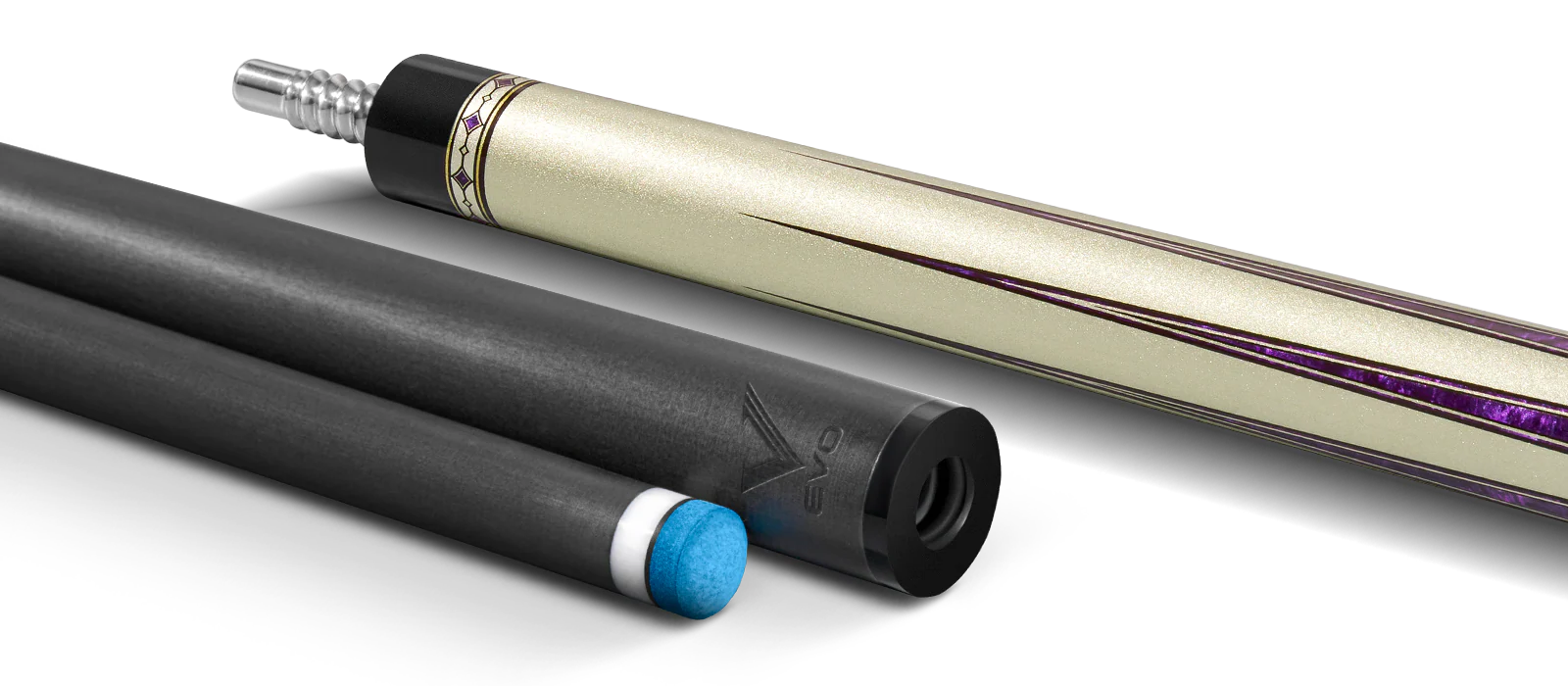 EVO Beast Amethyst Lion Leather Wrap Pool Cue - Image 9