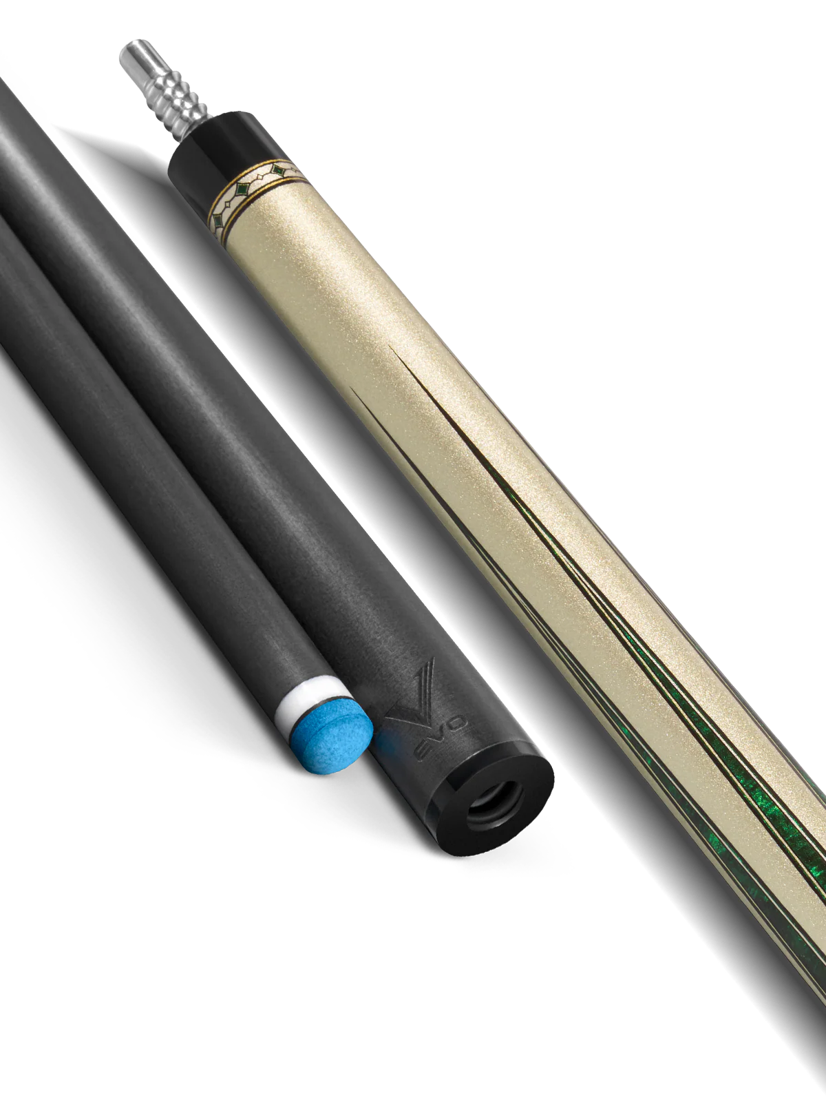 EVO Beast Emerald Cobra Leather Wrap Pool Cue - Image 11