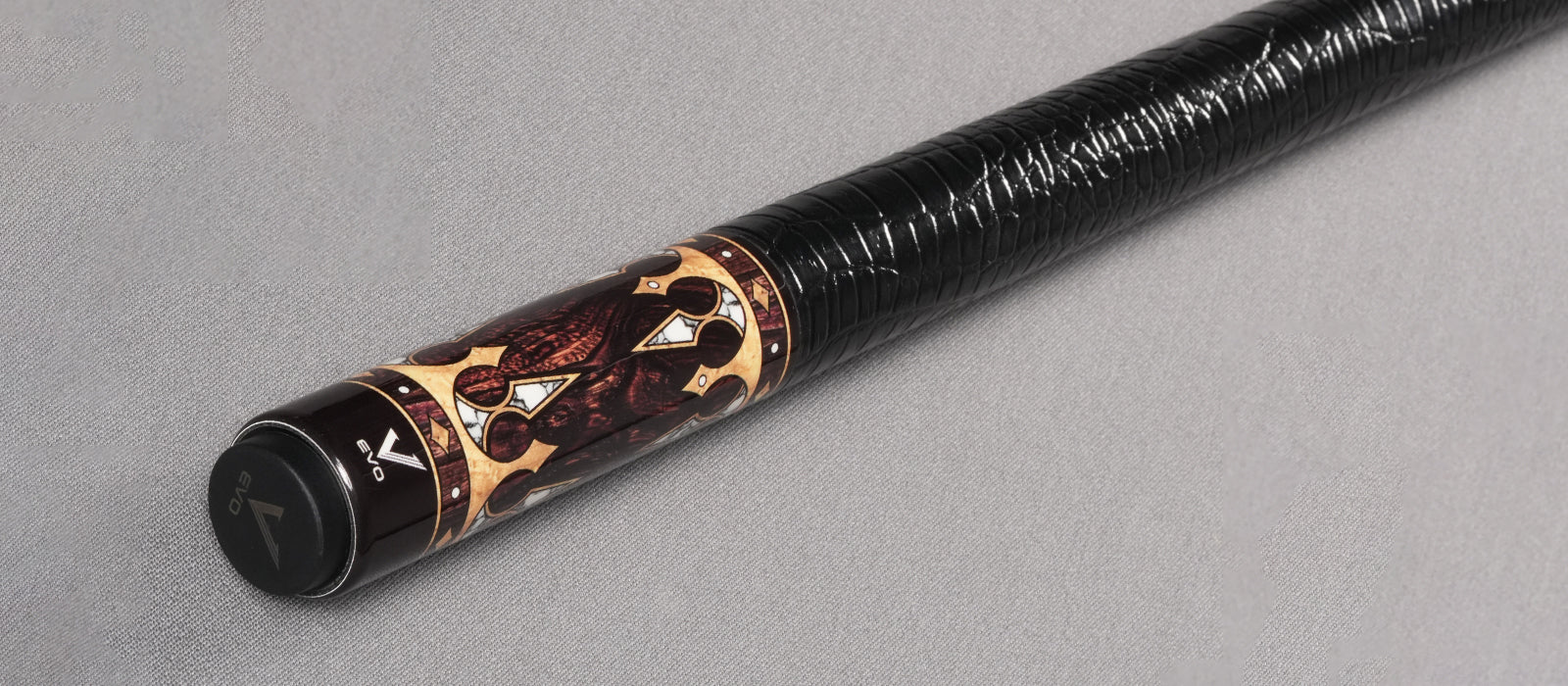 EVO Crown Series Ancient Oak Leather Wrap Pool Cue Maxbing Edition - Image 4