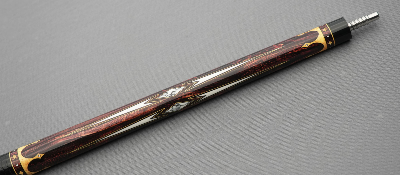 EVO Crown Series Ancient Oak Leather Wrap Pool Cue Maxbing Edition - Image 5