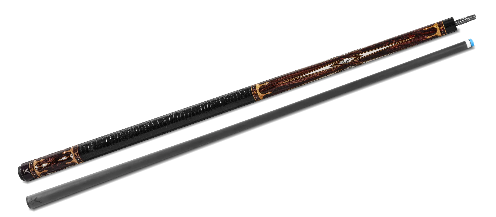 EVO Crown Series Ancient Oak Leather Wrap Pool Cue - Image 11