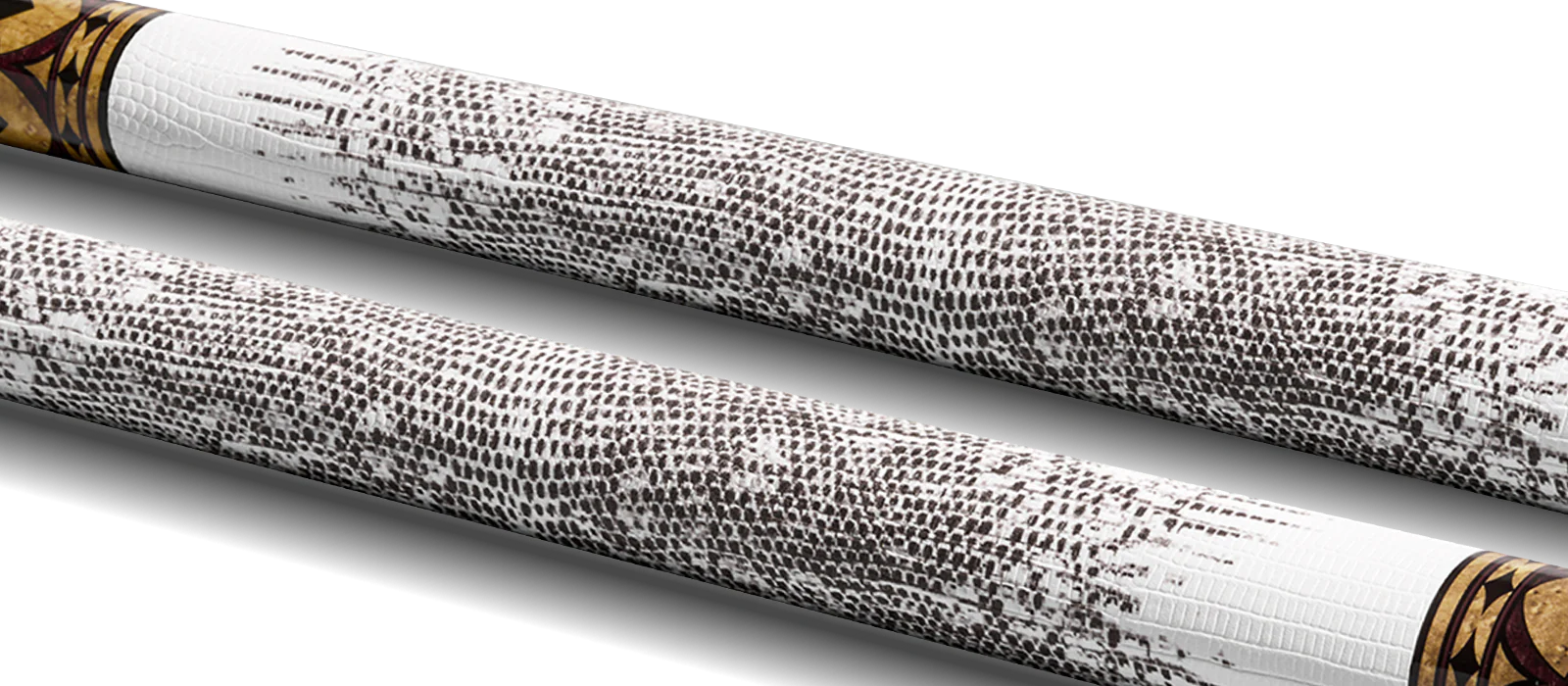 EVO Crown Royal Black Pool Cue with White Lizard Wrap - Image 3