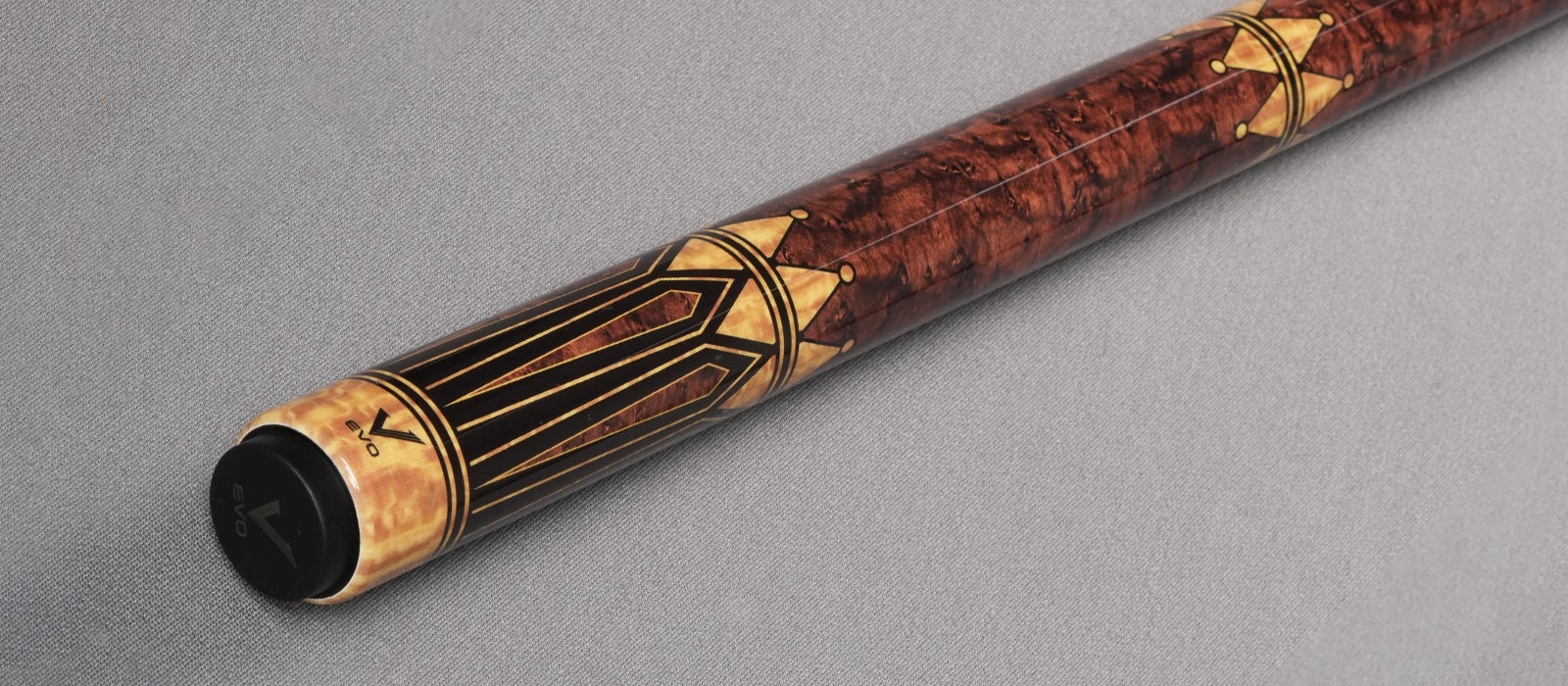 EVO Crystal Umber Crest No Wrap Pool Cue Maxbing Edition - Image 4