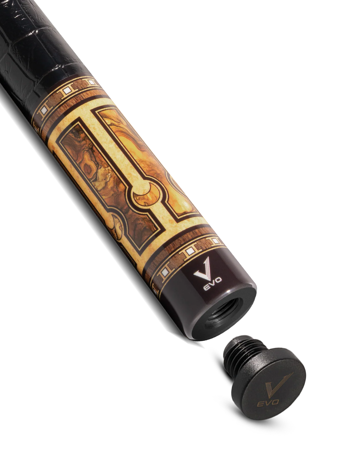 EVO Luna Golden Crest Leather Wrap Pool Cue - Image 6