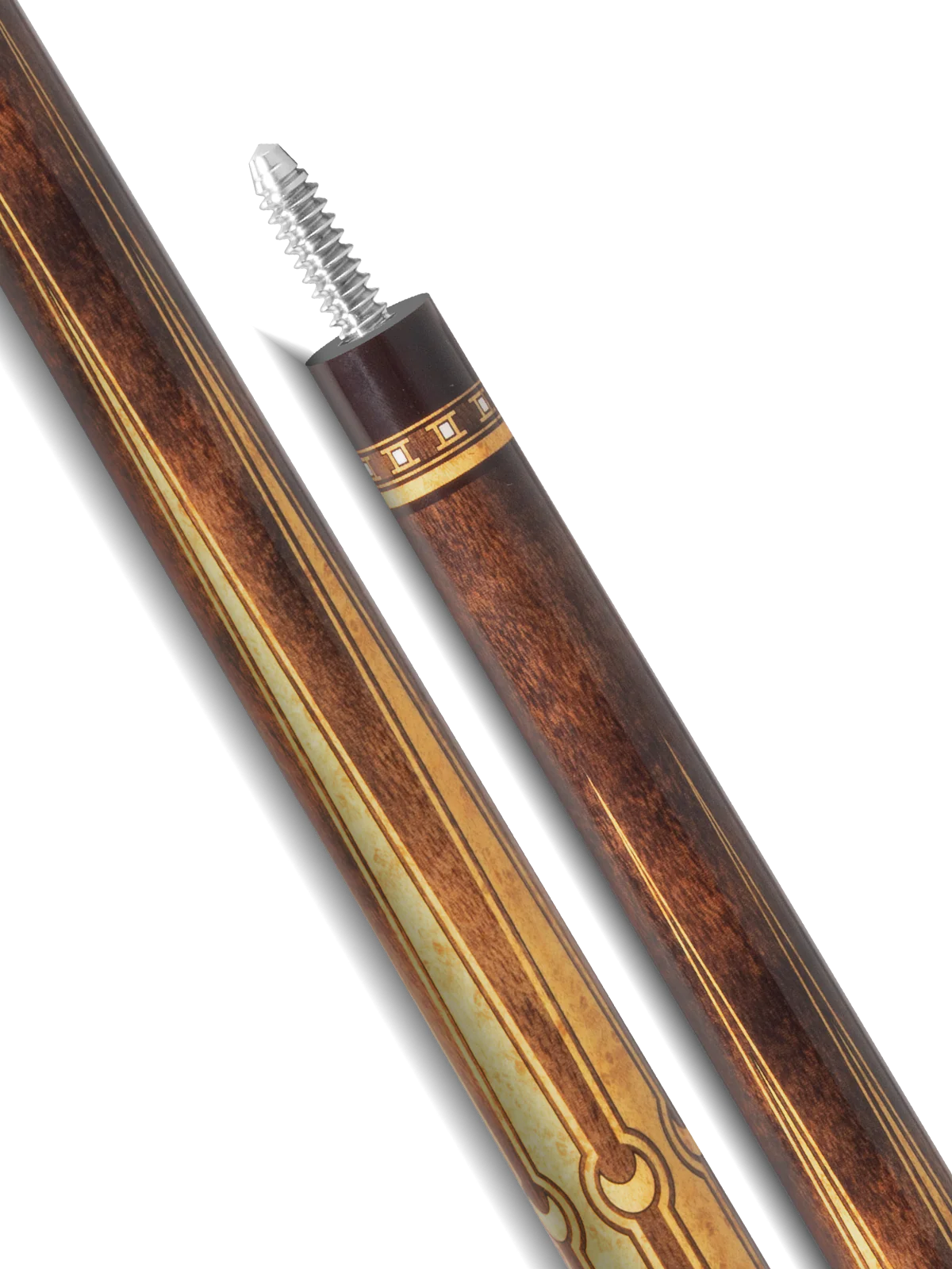 EVO Luna Golden Crest Leather Wrap Pool Cue - Image 8