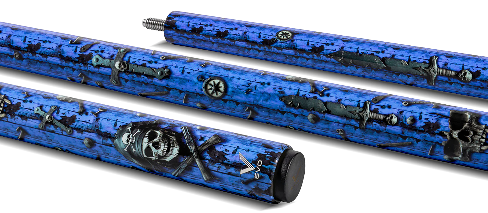 EVO Pirate Sea Wrath No Wrap Pool Cue - Image 2