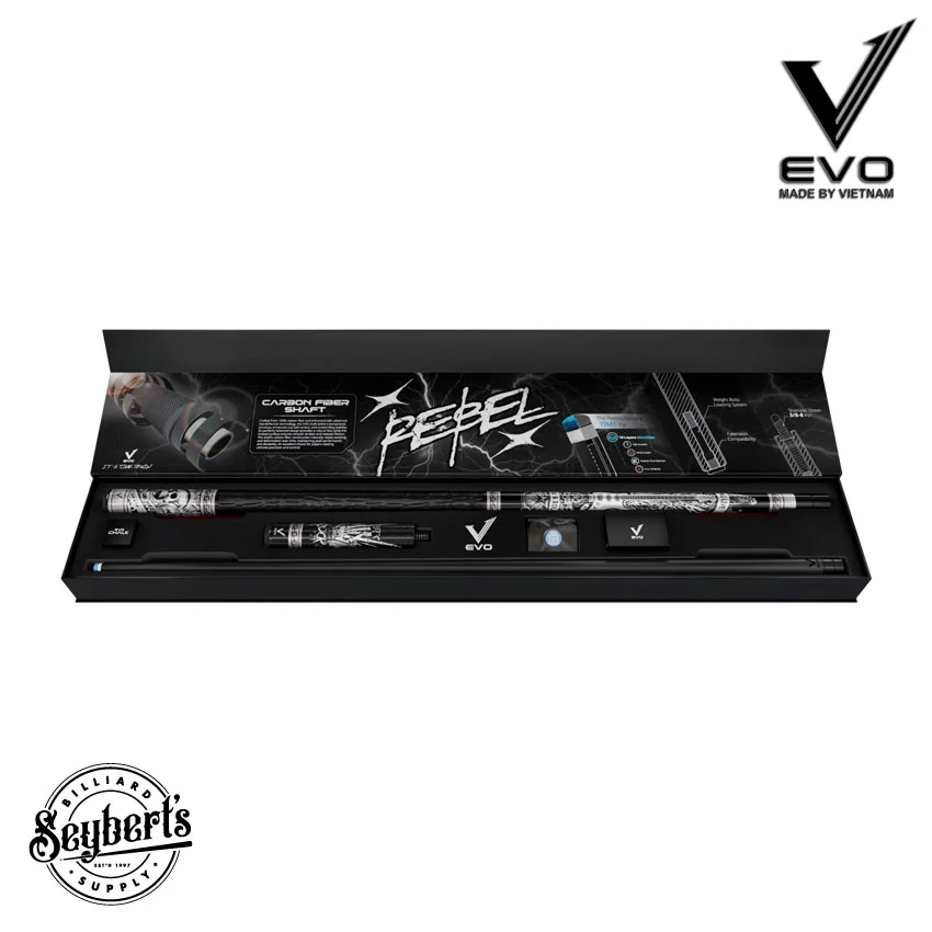 EVO Rebel Leather Wrap Pool Cue Maxbling Edition