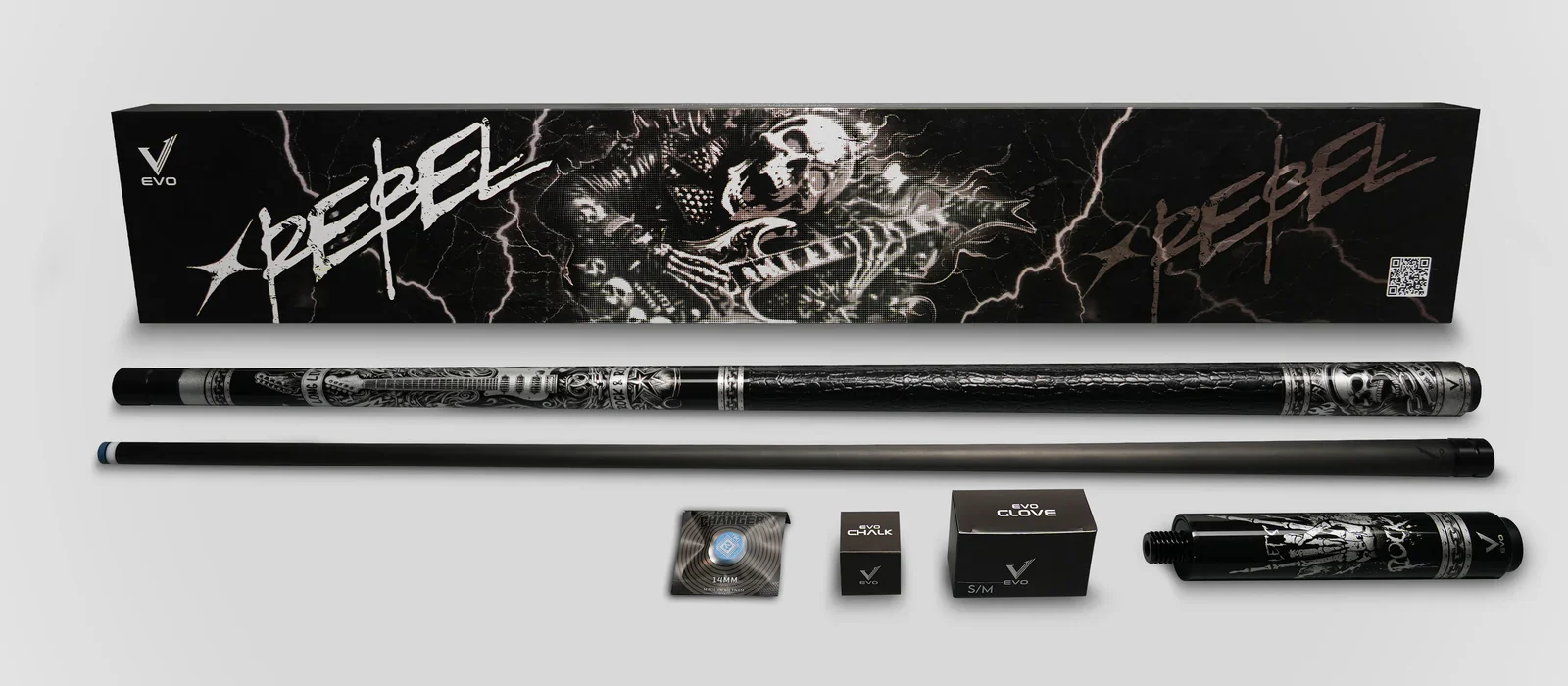 EVO Rebel Leather Wrap Pool Cue Maxbling Edition - Image 3