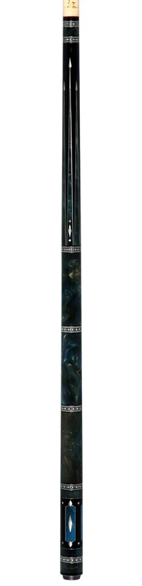 Fury Ebony with Burl Points and Wrap Pool Cue with AMFCHT2 Wood Shaft - Image 4