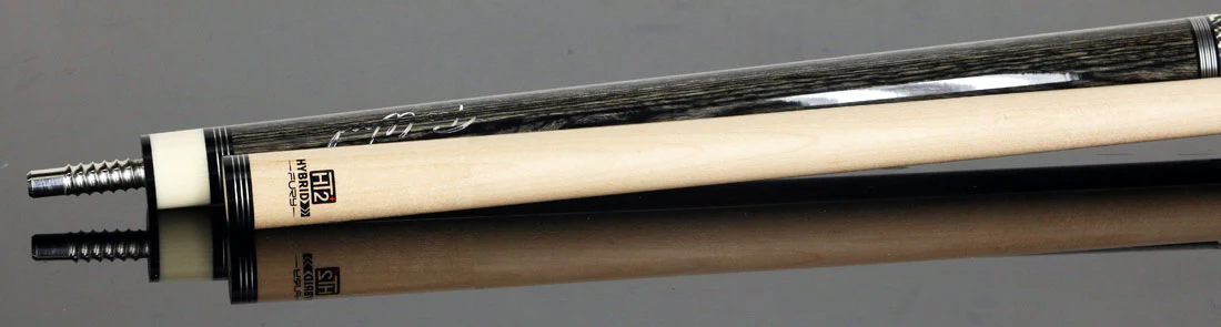 Fury Gray Stained Tec-Wood Pool Cue with Lizard Leather Wrap - Image 6