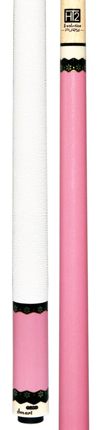 Fury Metallic Pink Pool Cue with Lizard Leather Wrap - Image 3