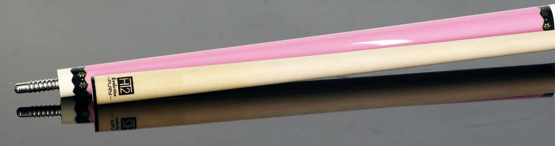 Fury Metallic Pink Pool Cue with Lizard Leather Wrap - Image 6