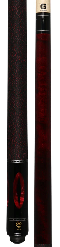 McDermott G Series Burgundy Stained Maple with Red Pearl Inlays Pool Cue - G212 - Image 5