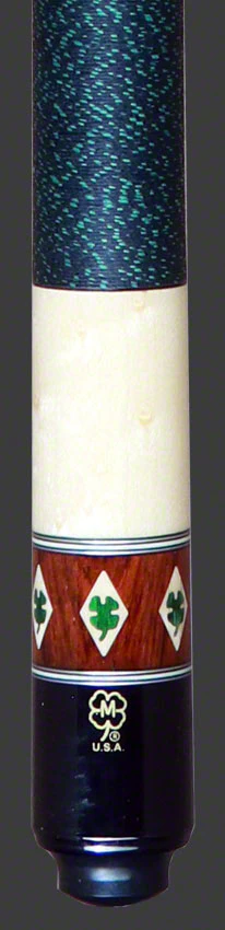 McDermott G Series Dark Cherry Stained Maple with Dymondwood Clovers Pool Cue - G303 - Image 2