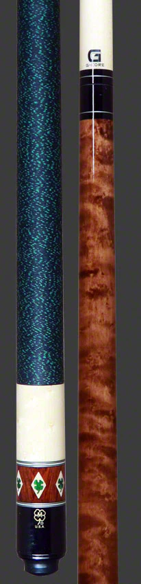 McDermott G Series Dark Cherry Stained Maple with Dymondwood Clovers Pool Cue - G303 - Image 5