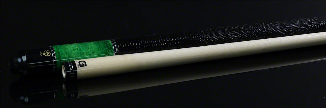 McDermott G Series Emerald Stained Maple with Black Points Pool Cue - G514 - Image 6