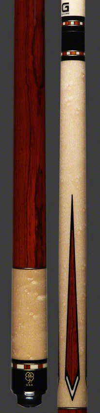 McDermott G Series Birdseye Maple with Cocobolo Points Wrapless Pool Cue - G519 - Image 3