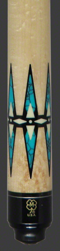 McDermott G Series Birdseye Maple with Black/Turquoise Points Pool Cue - G605 - Image 2