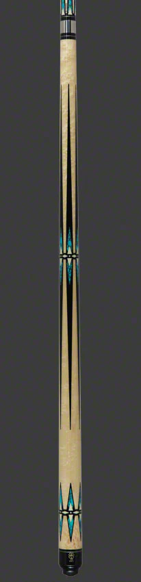 McDermott G Series Birdseye Maple with Black/Turquoise Points Pool Cue - G605 - Image 4