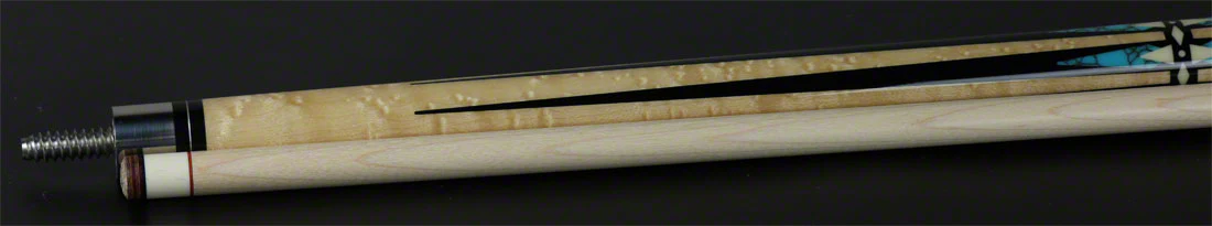 McDermott G Series Birdseye Maple with Black/Turquoise Points Pool Cue - G605 - Image 5