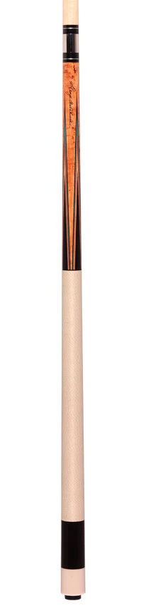 Balabushka GB Series Brown-Stained Birdseye Maple Forearm and Ebony Points and Buttsleeve Pool Cue with Irish Linen Wrap - Image 6