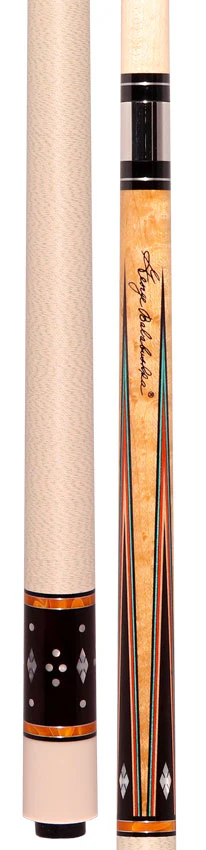 Balabushka GB Series Birseye Maple Forearm with Ebony Points and Bronze Pearlescent Rings Pool Cue with Irish Linen Wrap - Image 5
