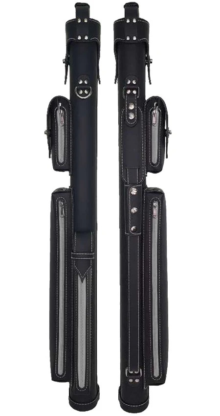Holly Monochrome Stitched Grey Pool Cue Case - HSMGY - Image 5